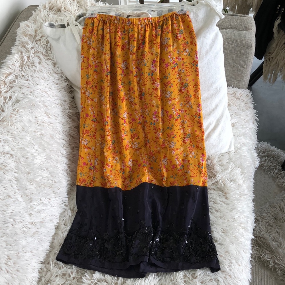 Anthropologie Maeve beaded skirt